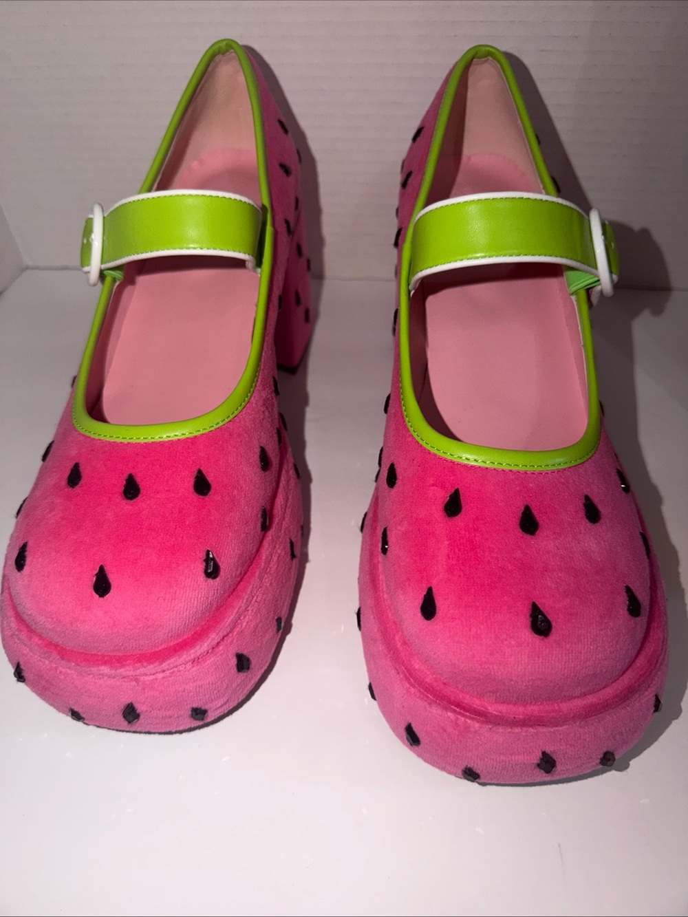 SOLD SOLD Dolls Kill / Sugar Thrillz Watermelon Fruit Fusion Platform Mary Jane - Picture 4 of 9